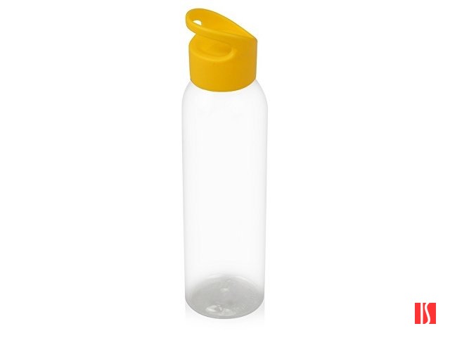 Бутылка для воды "Plain 2" 630 мл, прозрачный/желтый
