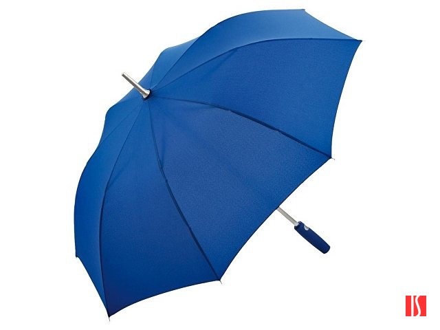 Зонт-трость 7560 Alu с деталями из прочного алюминия, полуавтомат, синий