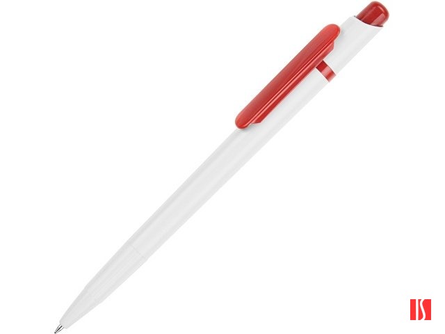 Ручка шариковая "Этюд", белый/красный (P)