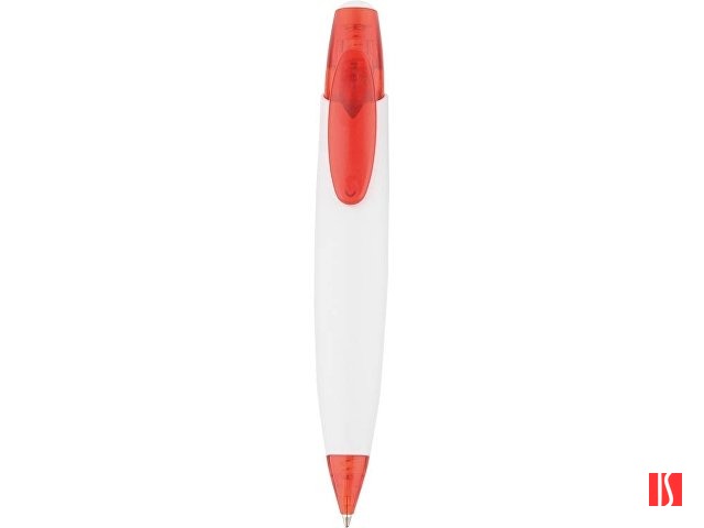 Ручка шариковая "Флагман", белый/красный
