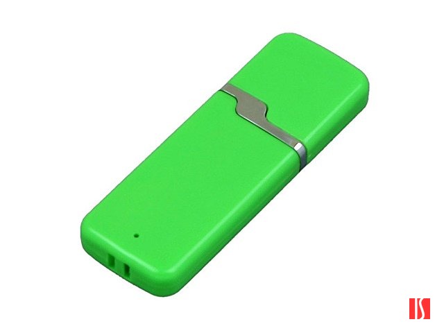 Флешка 3.0 промо прямоугольной формы c оригинальным колпачком, 32 Гб, зеленый