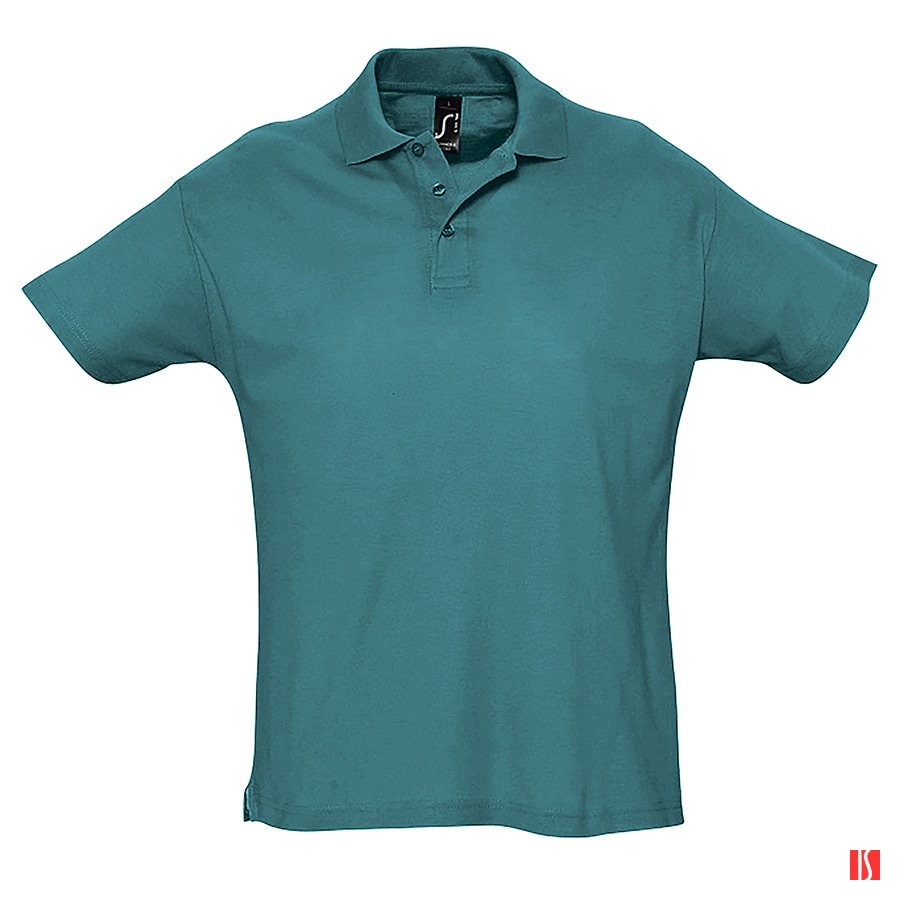 Рубашка поло мужская SUMMER II, лазурный, XS, 100% хлопок, 170 г/м2