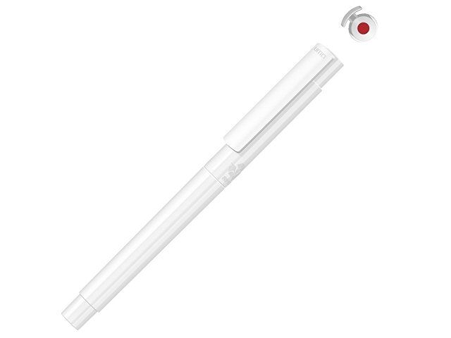 Капиллярная ручка в корпусе из переработанного материала rPET "RECYCLED PET PEN PRO FL», белый с красным