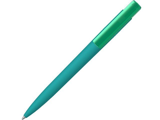 Шариковая ручка "RECYCLED PET PEN PRO K transparent GUM" soft-touch, бирюзовый