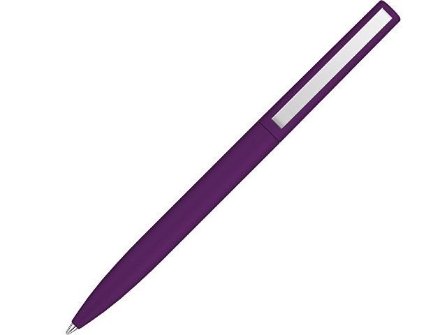 Шариковая ручка  "Bright F Gum" soft-touch, фиолетовый