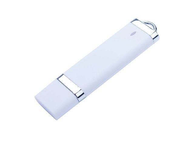 USB-флешка на 2 ГБ с покрытием soft-touch "Орландо",  белый