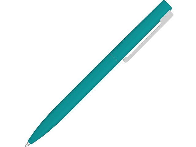Шариковая ручка  "Bright F Gum" soft-touch, бирюзовый