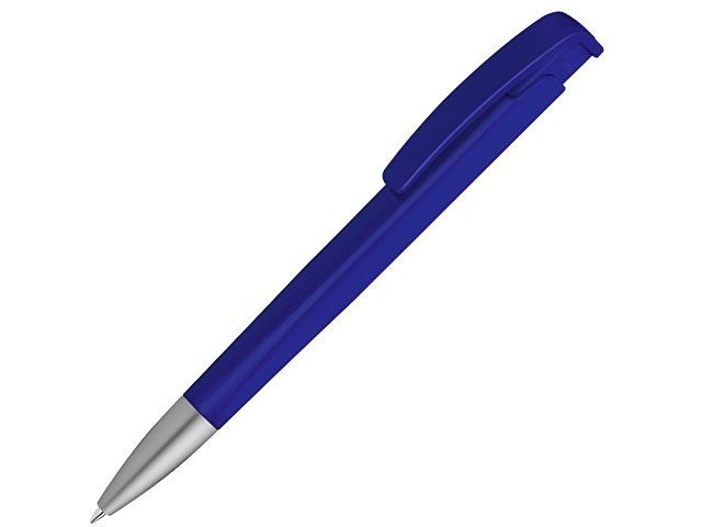 Шариковая ручка с геометричным корпусом из пластика "Lineo SI", темно-синий