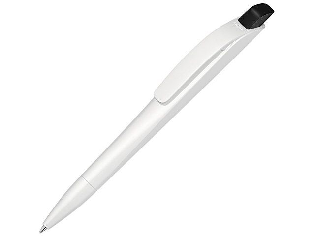 Ручка шариковая пластиковая "Stream", белый/черный