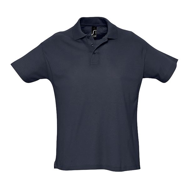 Рубашка поло мужская SUMMER II, тёмно-синий, S, 100% хлопок, 170 г/м2