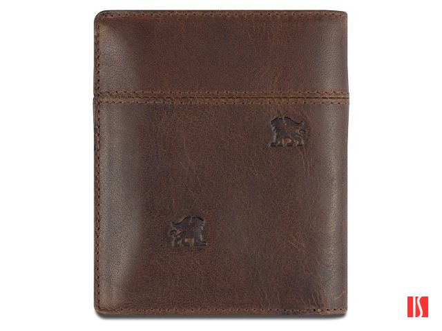 Бумажник Mano "Don Leon", натуральная кожа в коричневом цвете, 9,7 х 11,7 см, изображение 2