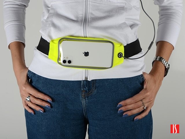 Сумка на пояс "Спринт", неоновый желтый, изображение 4