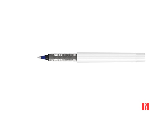 Роллер из переработанного rPET материала "RECYCLED PET PEN PRO R», белый с синими чернилами, изображение 2