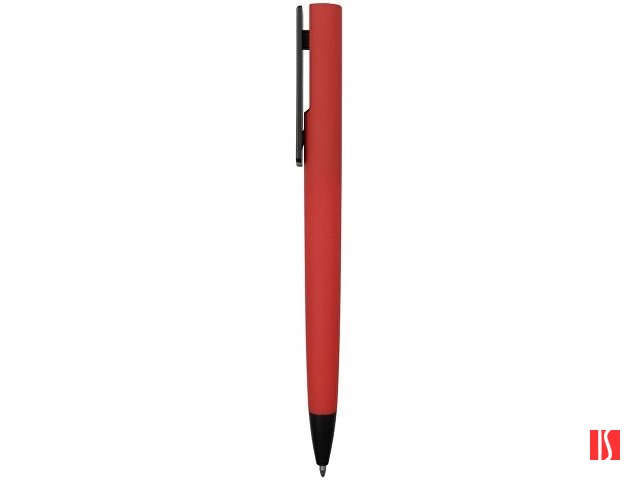 Ручка пластиковая шариковая C1 софт-тач, красный, изображение 3