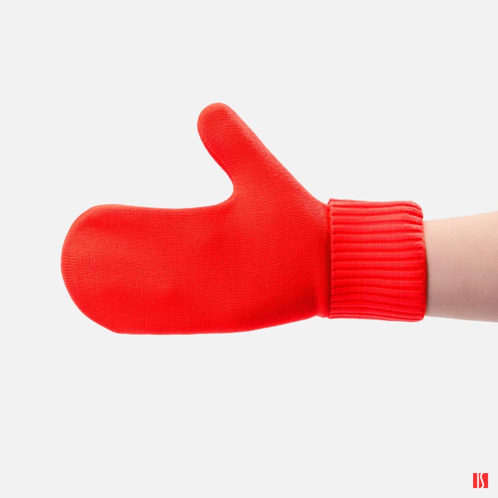 Варежки Yong, ярко-красные (кармин), изображение 3