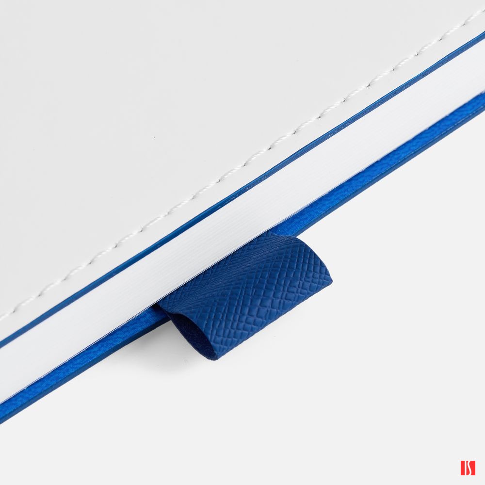 Ежедневник White Shall, недатированный, бело-синий, изображение 5