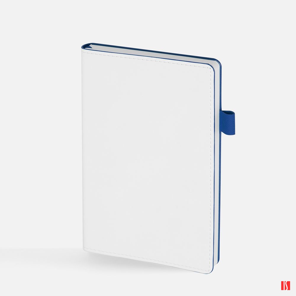 Ежедневник White Shall, недатированный, бело-синий, изображение 3