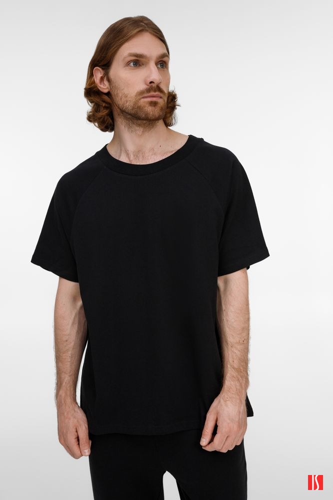 Футболка унисекс оверсайз T2, черная, изображение 10