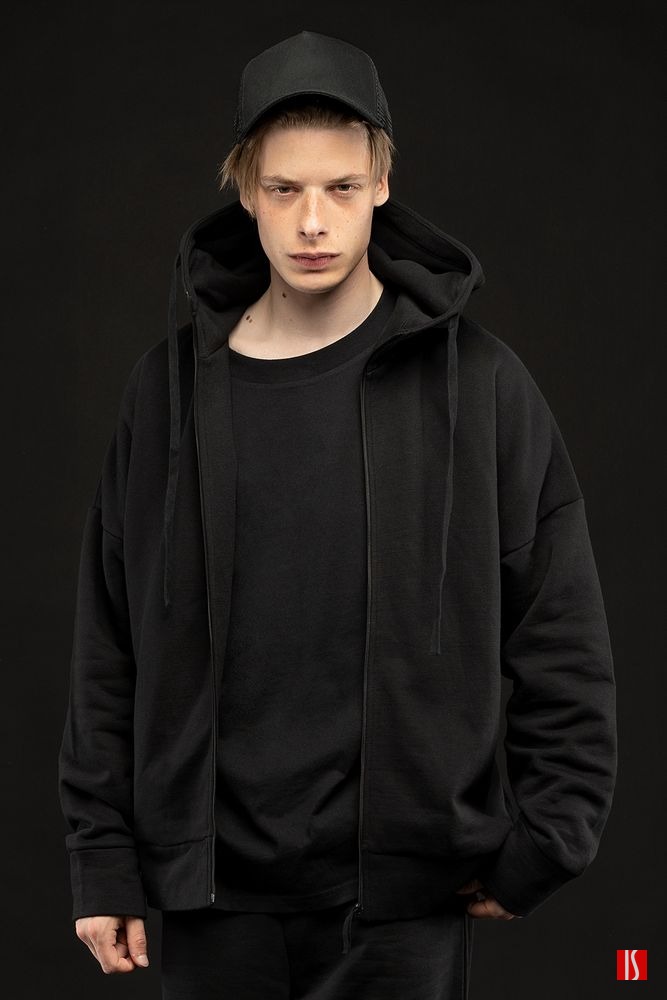 Футболка унисекс оверсайз T2, черная, изображение 1