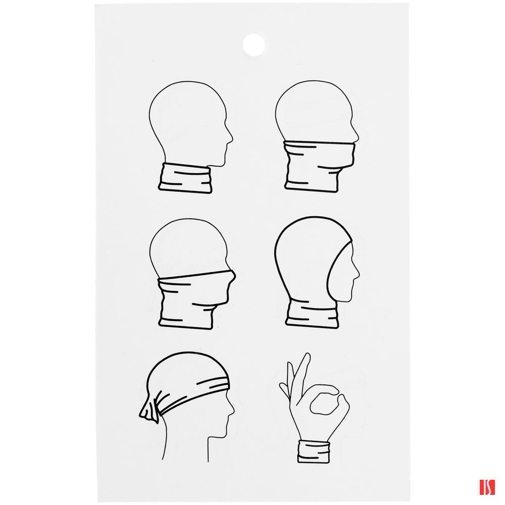 Многофункциональная бандана Dekko, бежевая, изображение 4