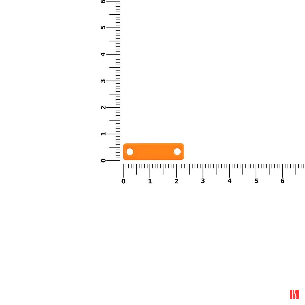 Шильдик металлический Alfa Liten, оранжевый неон, изображение 2