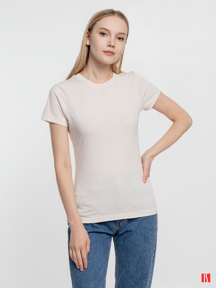 Футболка женская T-bolka Lady, молочно-белая, изображение 3