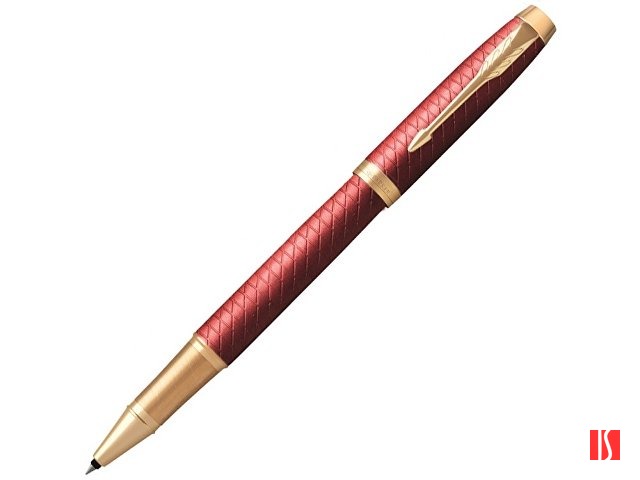 Ручка роллер Parker IM Premium T318  Red G, стержень: F, цвет чернил: black, в подарочной упаковке.