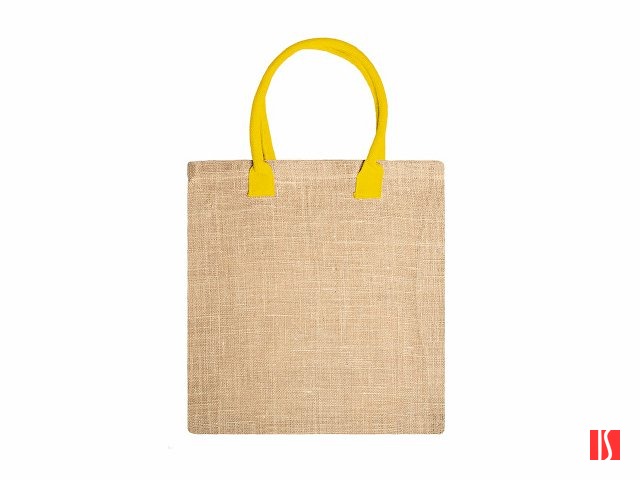 Сумка NIMES из натурального джута, бежевый/желтый