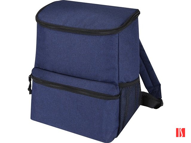 Купить Excursion, рюкзак-холодильник из переработанного РЕТ-пластика - Heather navy Excursion, рюкзак-холодильник из переработанного РЕТ-пластика - Heather navy