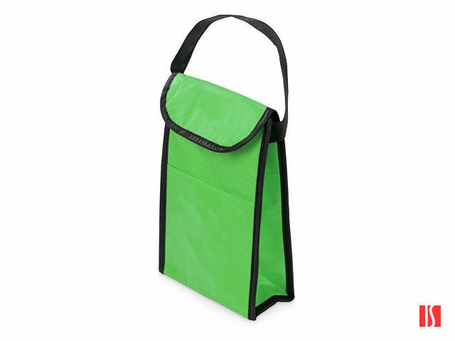 Сумка-холодильник Reviver на липучке из нетканого переработанного материала, зеленый