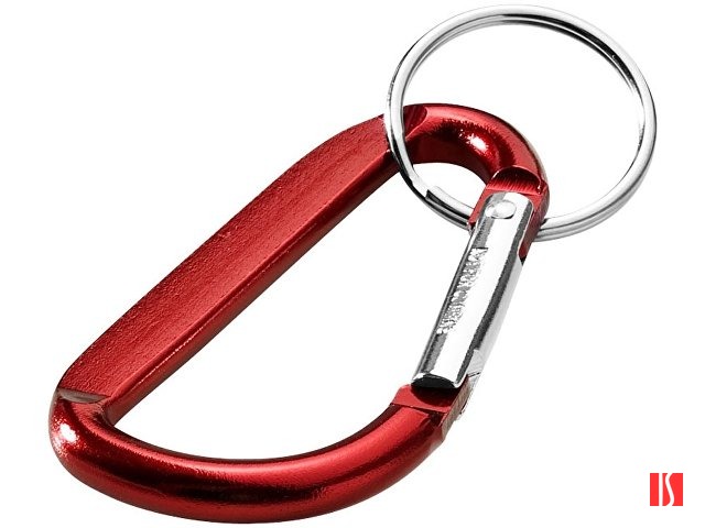 Карабин с брелоком, красный