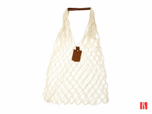 Авоська Dream L наплечная 25 литров с кожаными ручками, натуральный (19)