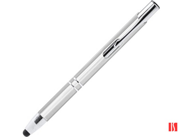 Ручка-стилус металлическая шариковая KRUGER, серебристый