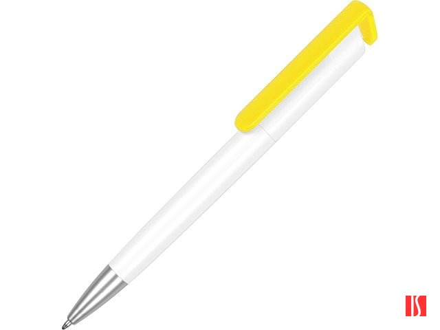 Ручка-подставка «Кипер», белый/желтый