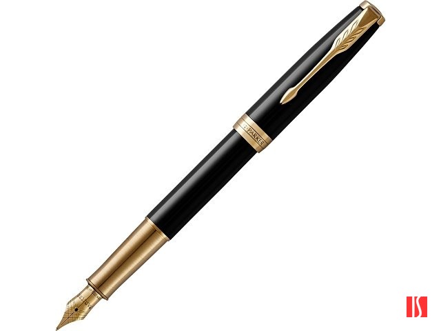 Ручка перьевая «Parker Sonnet Core Black Lacquer GT», черный/золотистый