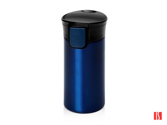 Купить Вакуумная термокружка с кнопкой Upgrade, Waterline, тубус, темно-синий Вакуумная термокружка с кнопкой Upgrade, Waterline, тубус, темно-синий