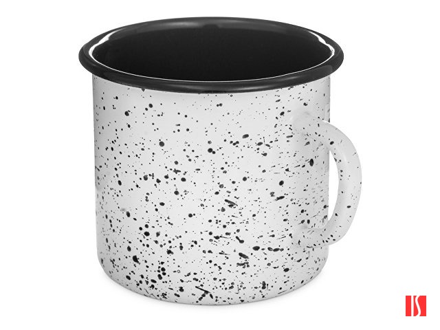 Кружка эмалированная с ободком, всплеск