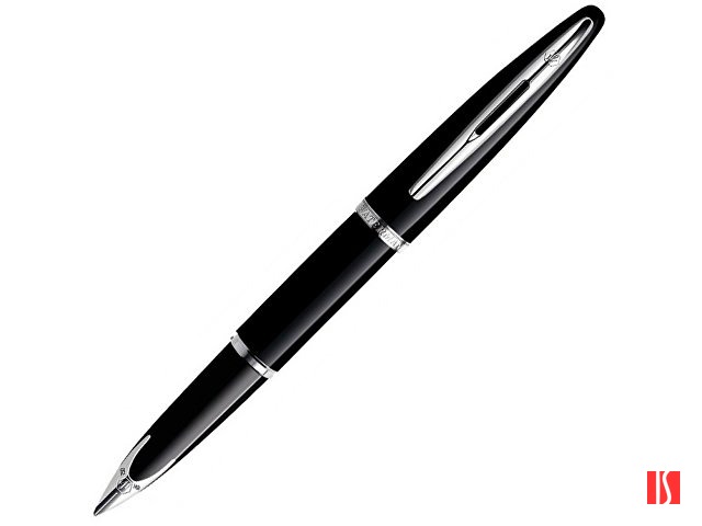 Перьевая ручка Waterman Carene, цвет: Black ST, перо: F или М чернила: blue