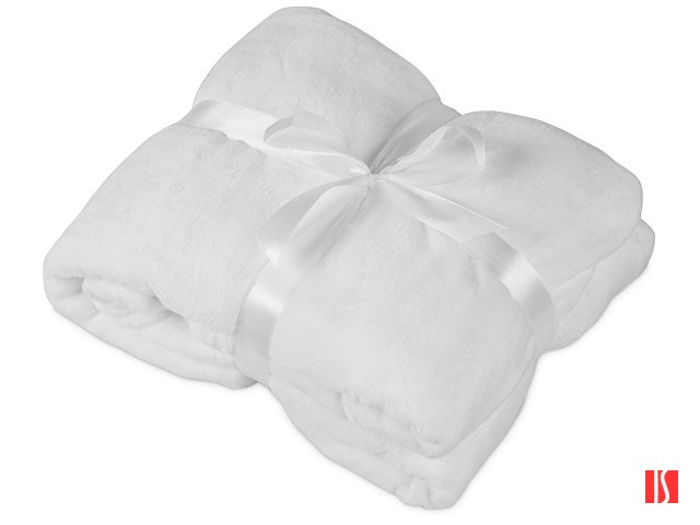 Плед мягкий флисовый Fancy, белый