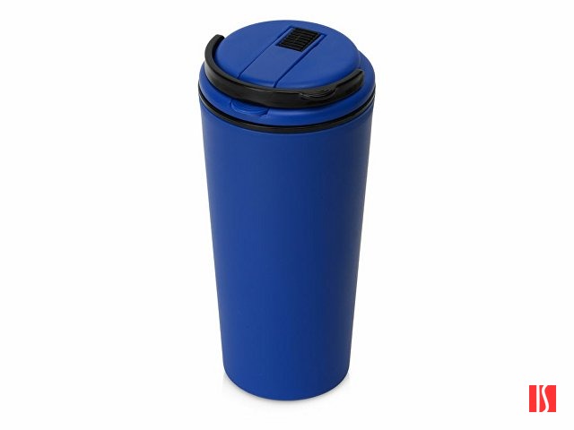 Стакан-тамблер Parma со встроенной трубочкой, 350 мл, цвет синий