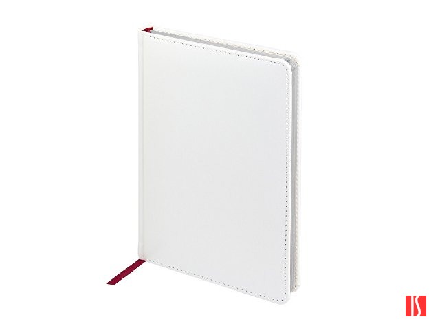 Ежедневник недатированный А5 "Sidney Nebraska", белый (серебряный обрез)