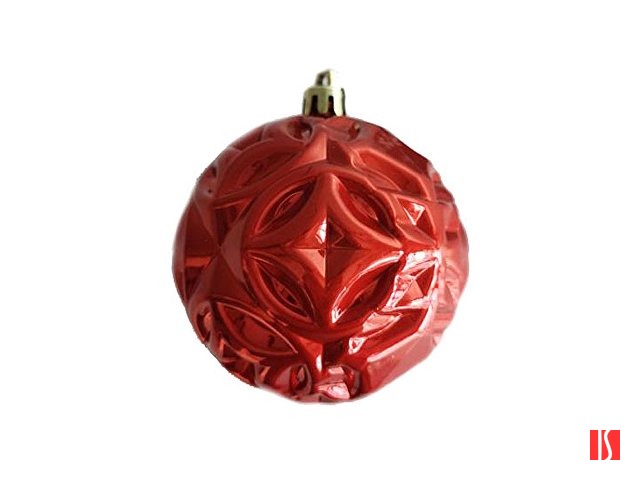 Новогоднее подвесное украшение из полистирола / 8x8x8см, красный