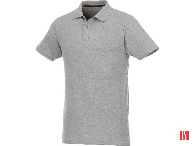 Мужское поло Helios с коротким рукавом, серый яркий