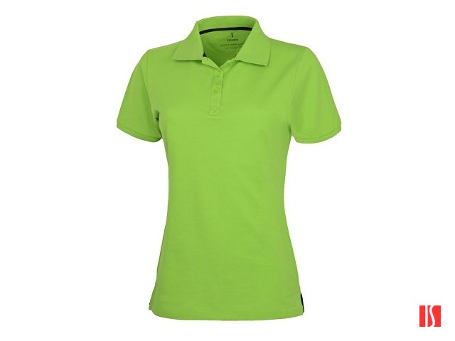 Calgary женская футболка-поло с коротким рукавом, зеленое яблоко