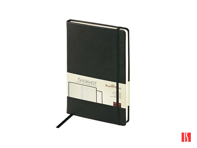 Блокнот А5 «Megapolis Velvet» на резинке, черный