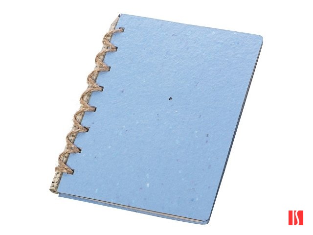 Живой блокнот с семенами цветов, синий