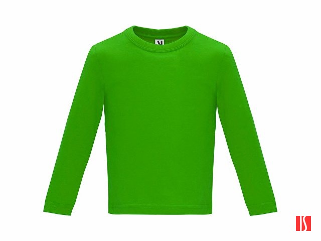 Футболка "Baby " детская с длинным рукавом, травянисто - зеленый