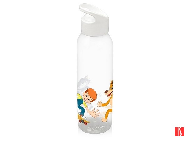 Бутылка для воды "Простоквашино», прозрачный/белый