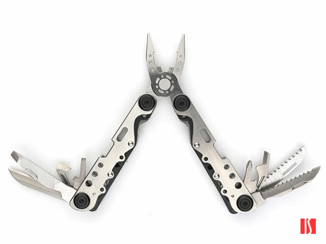 Мультитул Stinger, 105x40 мм, 13 функций, сталь, серебристо-чёрный, в комплекте нейлоновый чехол