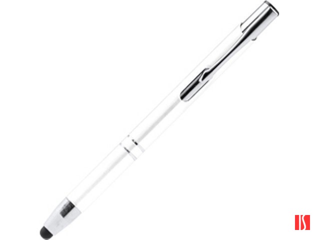 Ручка-стилус металлическая шариковая KRUGER, белый